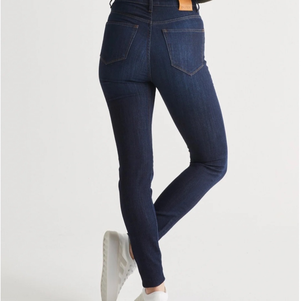 NWT DUER Women's Performance Denim High Rise Skinny in Dark Stone 27" x 31" - Picture 8 of 11